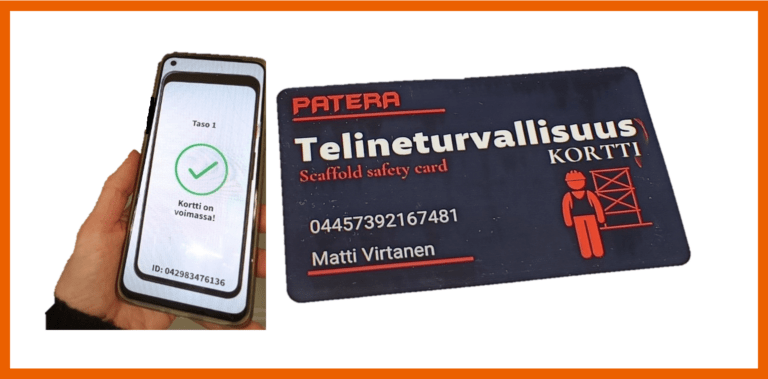 Telineturvallisuuskortti